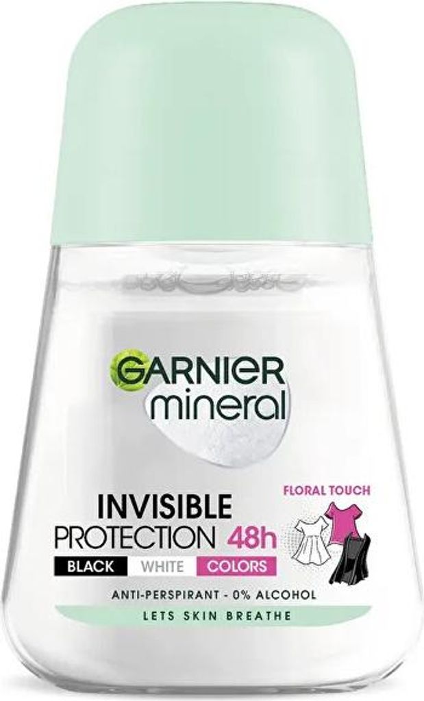 Garnier Mineral Invisible BWC Anti-perspirant Deodorant Roll On for Women 50ml