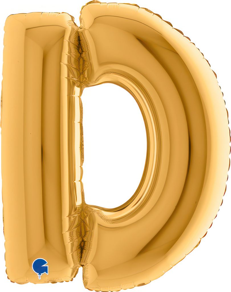 Riesenbuchstabe Folienballon 40"/102cm | Gold #D
