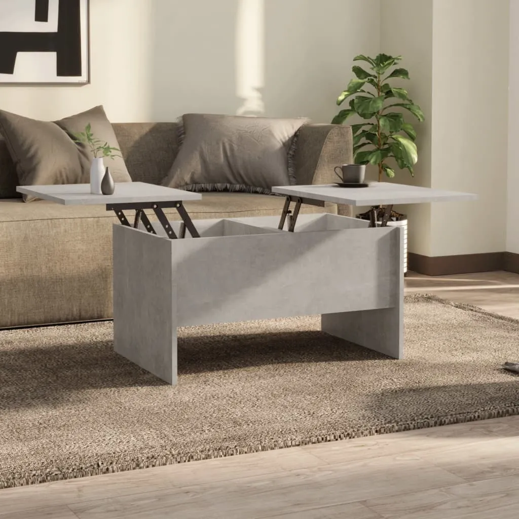 Tavolino da Caffè Grigio Cemento 80x50x42,5 Maison Exclusive Legno