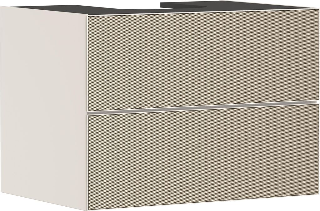 hansgrohe Xevolos E Waschtischunterschrank, 2 Schubkästen, 1 Ausschnitt mittig, 780x550x555mm, für Konsole mit Aufsatzwaschtisch, 54188390