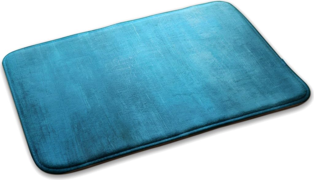 Teppich Wohnzimmer Schlafzimmer Modern - 75 cm x 45 cm - Blaue Textur