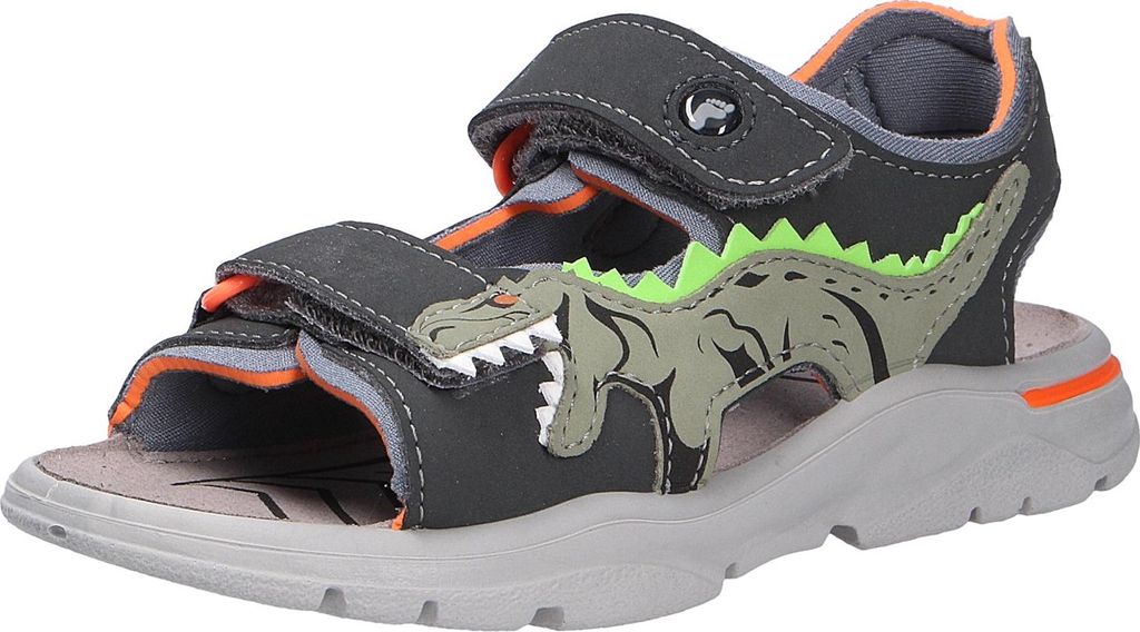 Ricosta Raptor 506701600 Sandale, Jungs, Materialmix, Grau, mittlere Weite - Kinderschuhe Teens Jungs Gr. 25 - 42, Grau