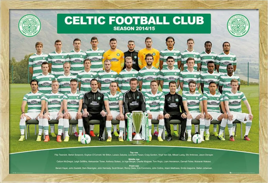 Poster Encadré Celtic FC 14/15 Shinsuke Maxi avec Vitre Acrylique MDF