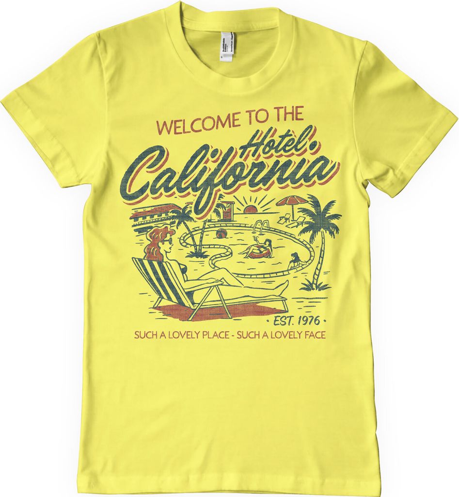 Hotel California T-Shirt - Medium - Yellow