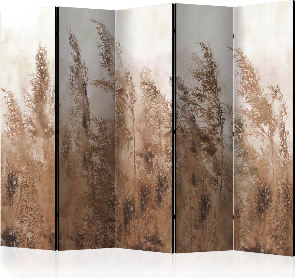 Neuheit! Dekorativer Paravent Raumteiler Trennwand Foto-Paravent Spanische Wand XXL NATUR LANDSCHAFT LICHTUNG HALM 225x172 cm b-A-0724-z-c