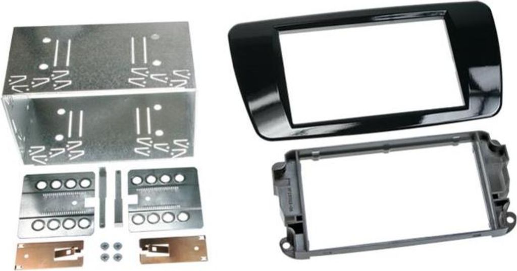2-DIN Radioblende Seat Ibiza 2008 > Klavierlack / schwarz