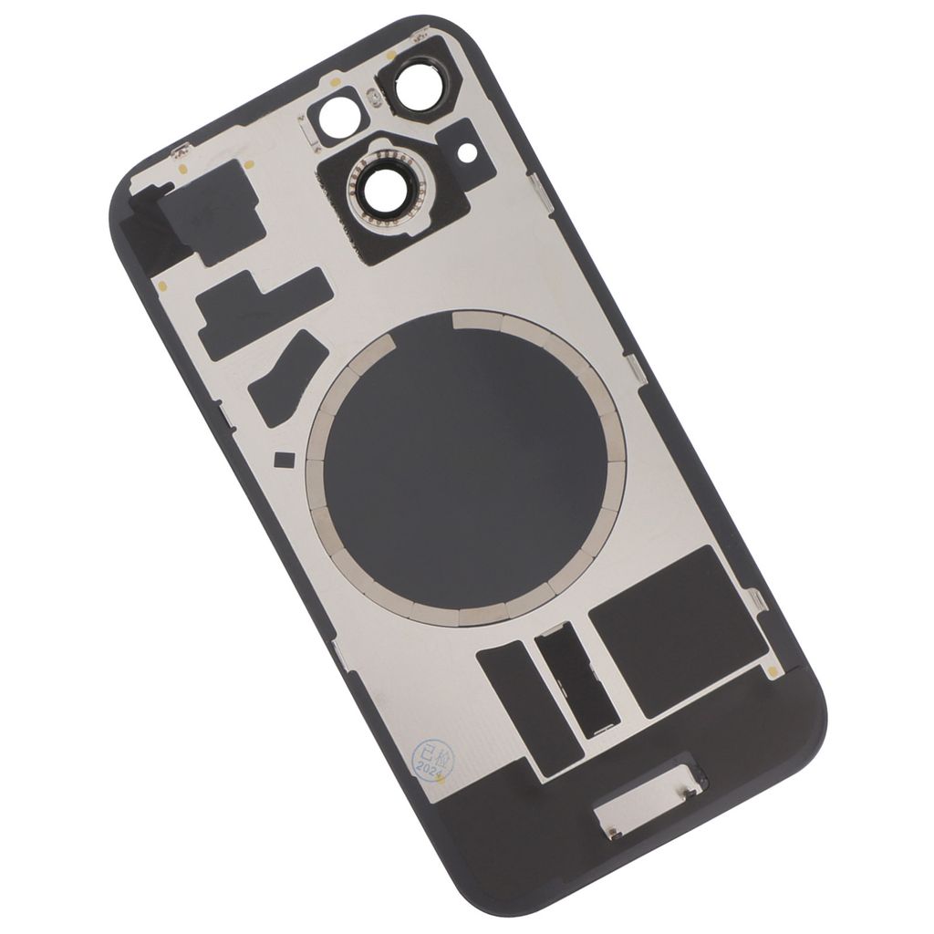 Clappio, Ersatz-Rückseitenglas mit MagSafe für Apple iPhone 15, Gelbgrau