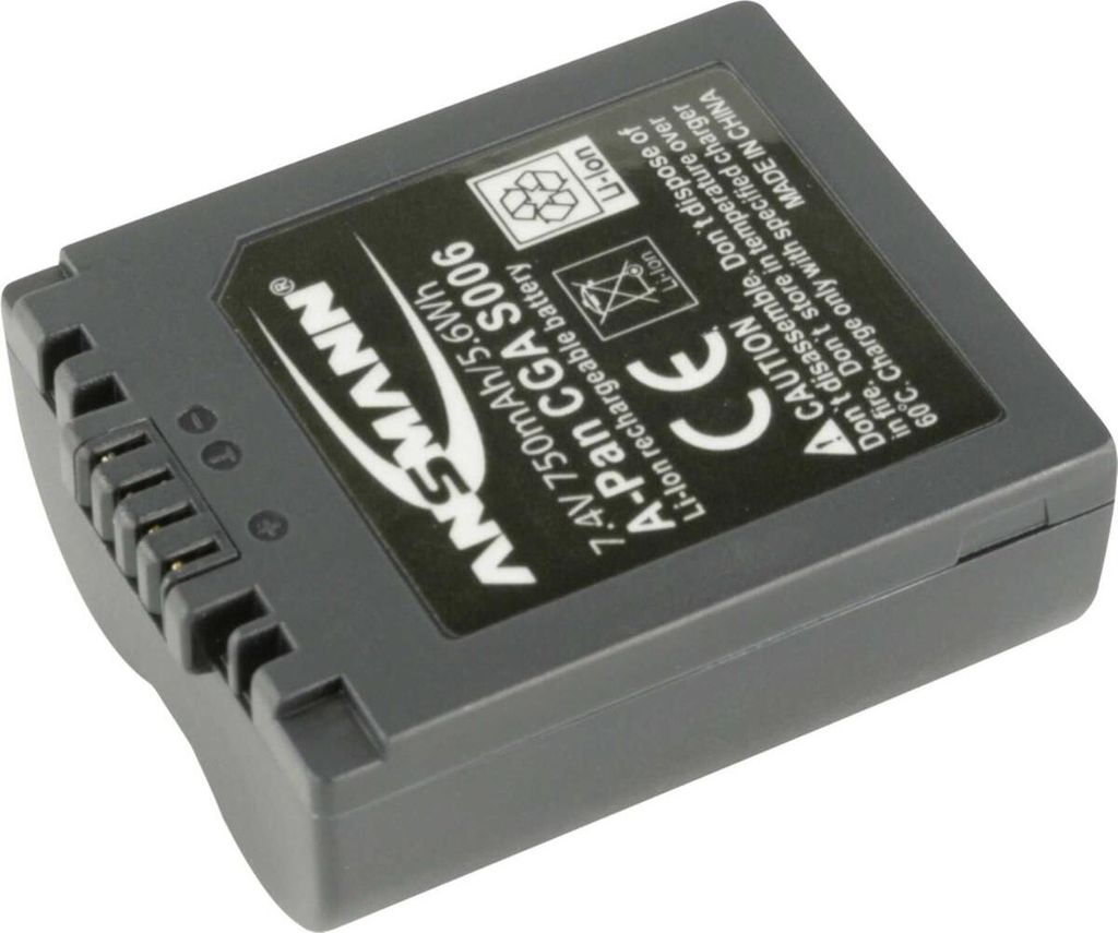 Ansmann Li-Ion battery packs A-PAN CGA S006, 800 mAh, Produktbild 