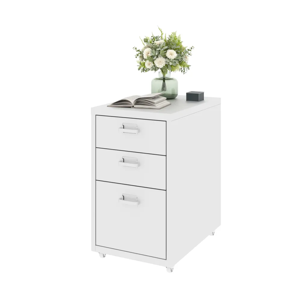 Schedario Metallo Flexispot 3 Cassetti - Mobile Ufficio con Serratura