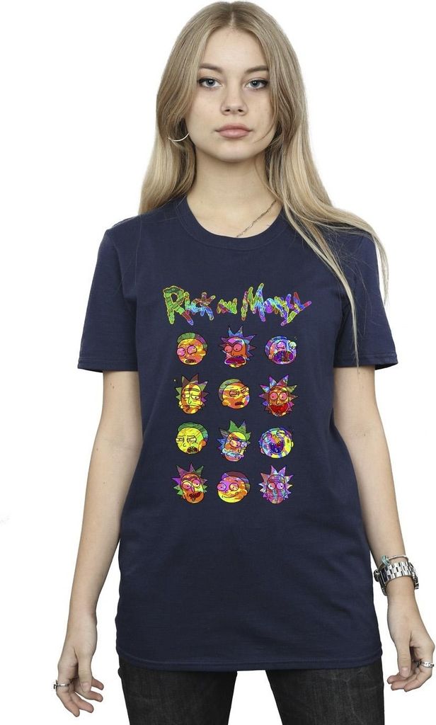 Rick And Morty - T-Shirt für Damen BI49030 (S) (Marineblau)