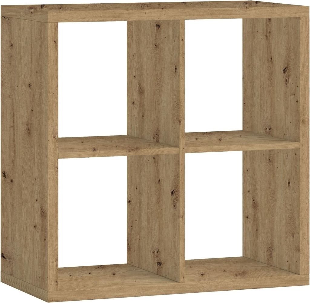 Raumteiler >Style< 4 Fächer, Artisan Eiche Nachbildung - 77x77x38cm (BxHxT)
