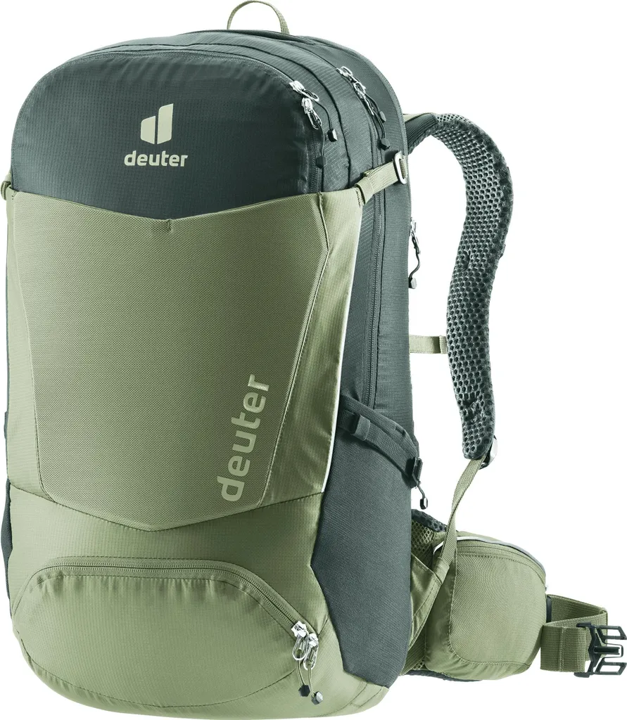 Deuter Trans Alpine Pro 28 Grove-Ivy avec dossier Airstripes et confort Pro