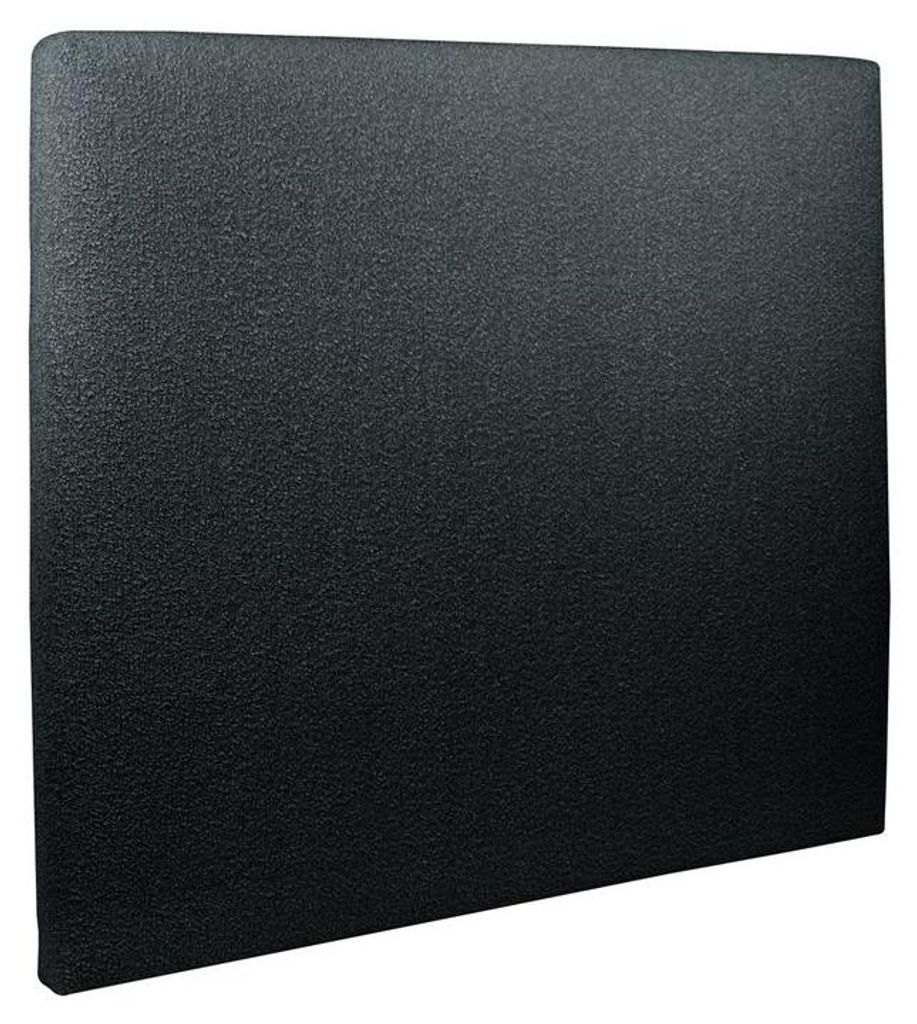 Kopfteil gepolstertes – schwarzer Bouclé-Stoff - 160 cm