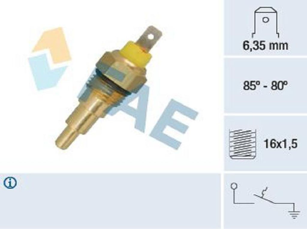 Temperaturschalter, Kühlerlüfter FAE 37630