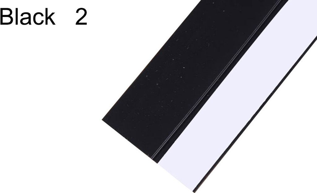 5m Silikon Selbstklebender Fenster Dichtungsband Türkantengeräuschisolierung Streifen-Schwarz 2