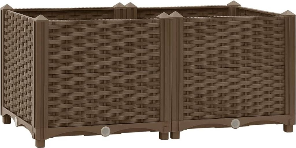 vidaXL Letto rialzato 80x40x38 cm Polipropilene Immagine del prodotto 