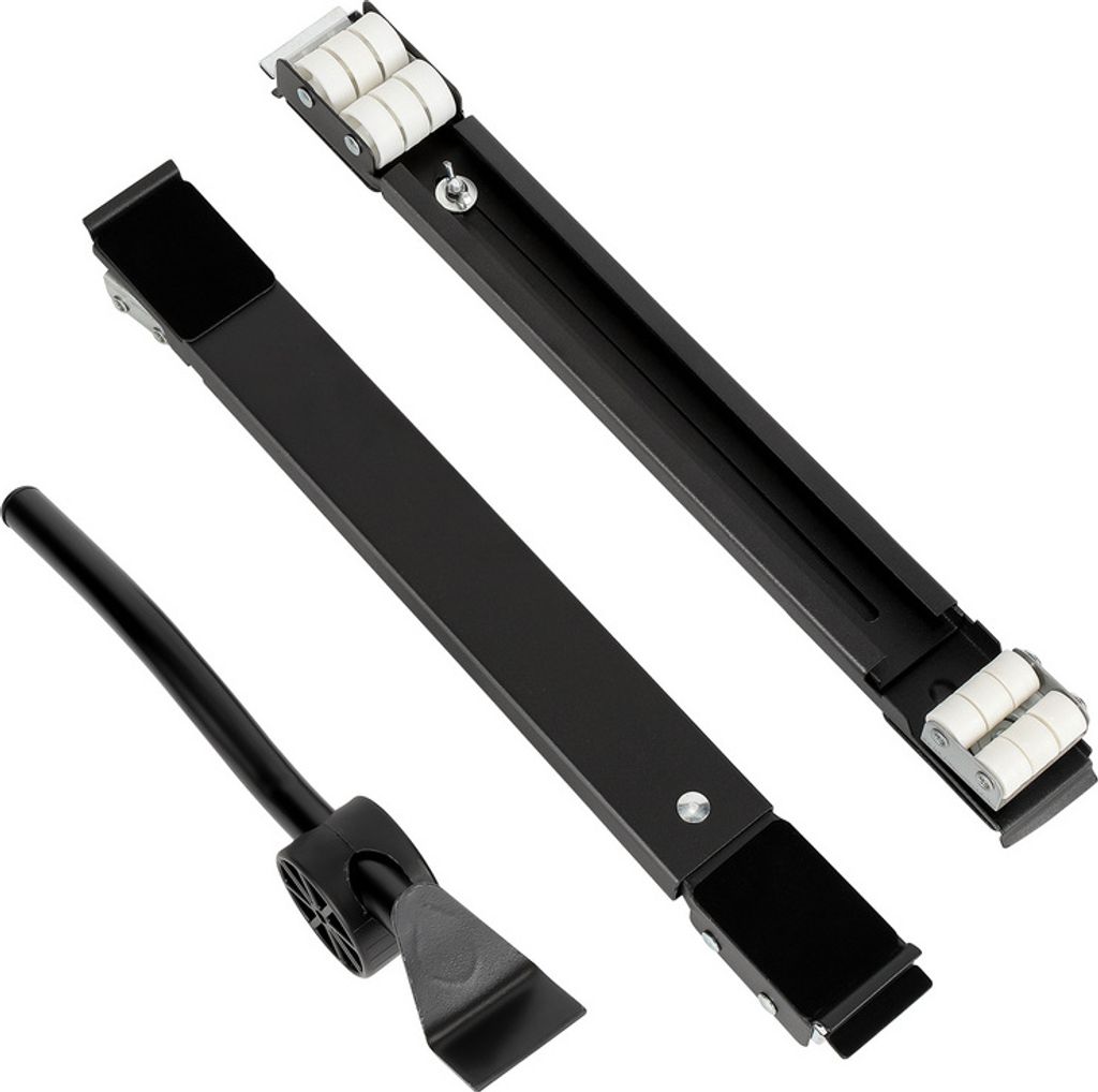 Jopassy 2er Set Waschmaschinen Untergestell mit Rollen für Trockner und Möbel Mit bis zu 300 kg Untergestell Waschmaschinen Untergestell schwarz