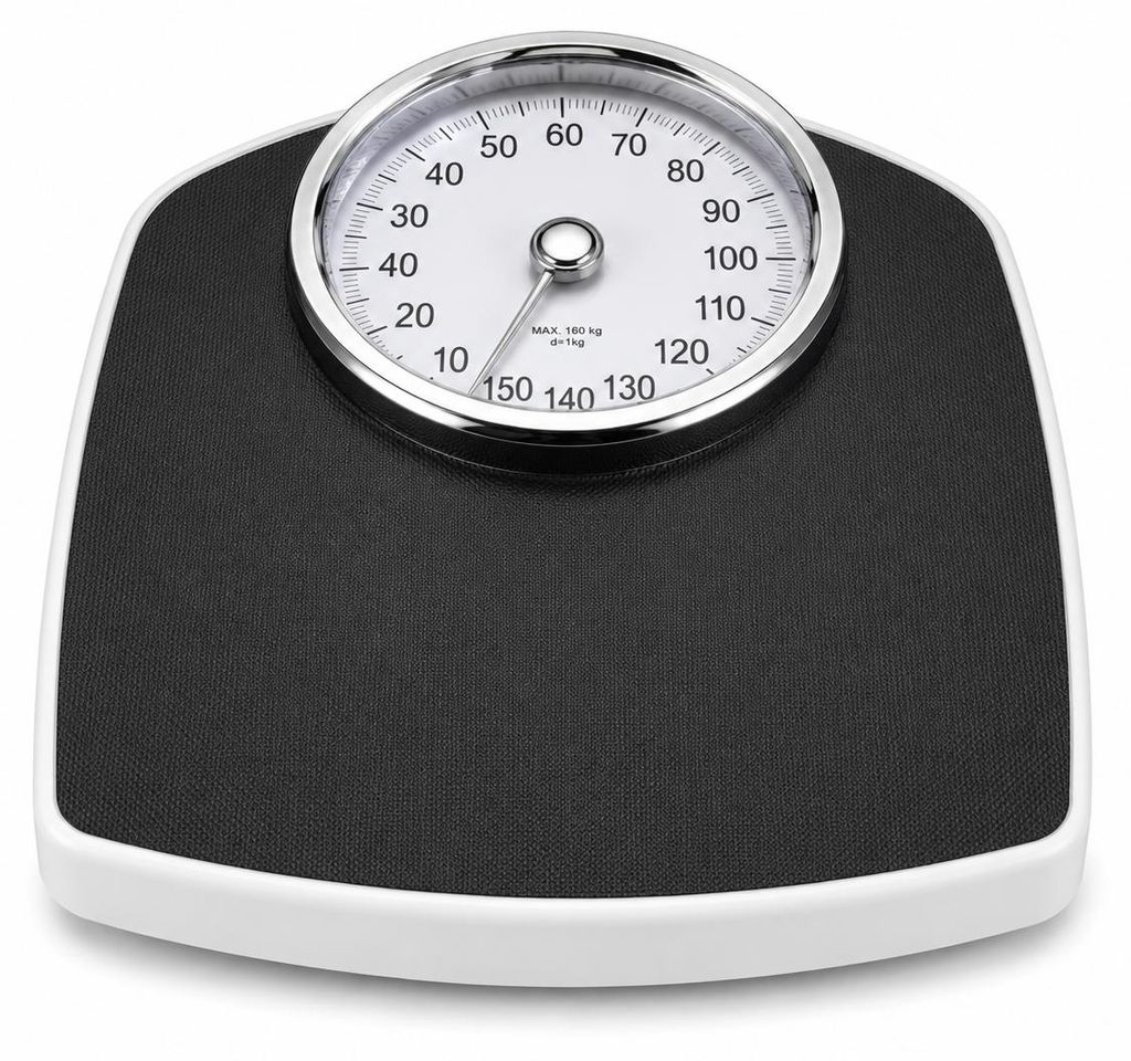 Orbisana Mechanische Personenwaage Badezimmerwagge Analog Produktbild  KI-generiertes Bild