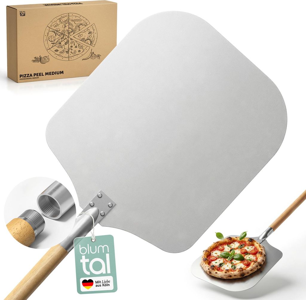 Blumtal Pizzaschieber mit großer Fläche - 30,5cm x 30,5cm, Produktbild 