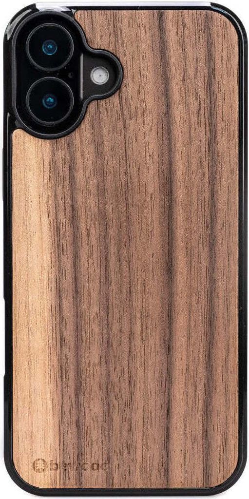 Holzhülle für iPhone 16 Plus, Bewood Amerikanischer Nussbaum