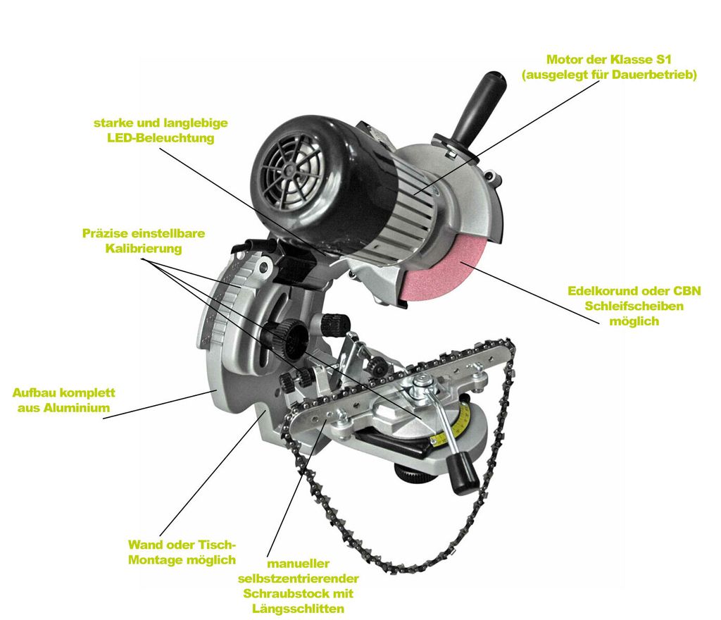 YERD® V3 Jolly Evo, Profi Kettenschärfgerät  Produktbild 2