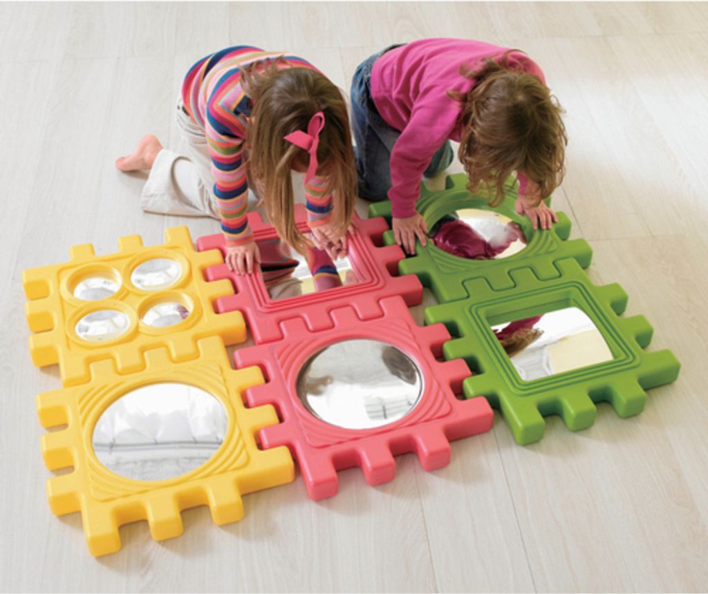 Weplay KT1002 We-Blocks Mega Spiegel Elemente, bunt, 6-teilig (1 Set)