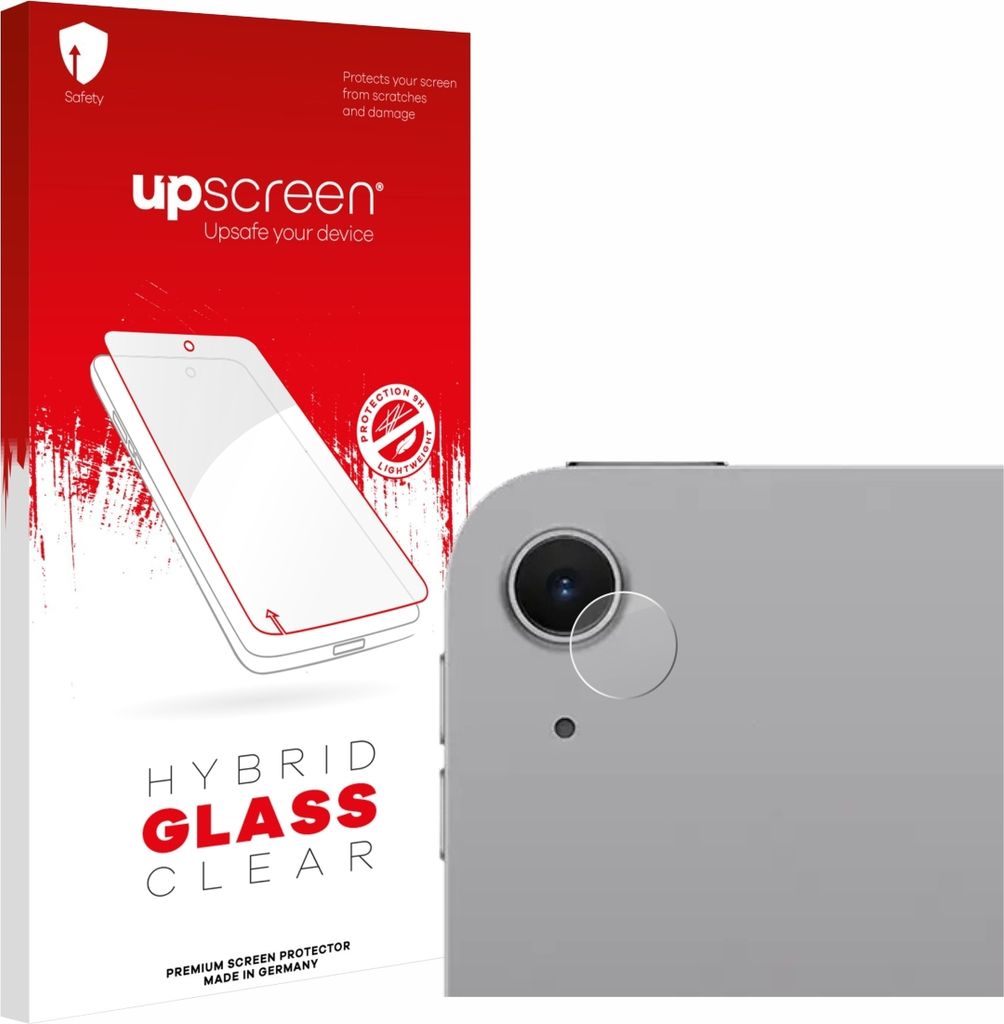 upscreen Schutzglas für Apple iPad Air 11" M3 WiFi 2025 (NUR Kameraschutz) Schutzfolie Panzer Folie Glas Display Schutz klar