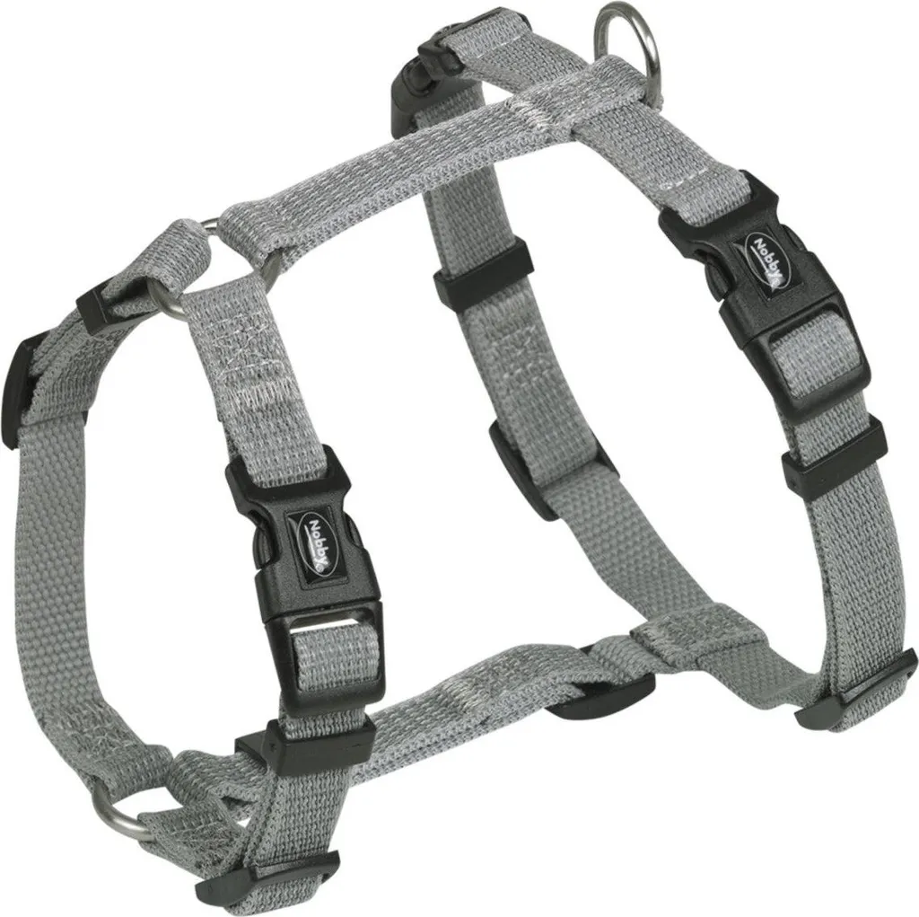 Harnais Nobby Full Reflect Gris XS-S pour Chien : Cou 16-22cm Confort
