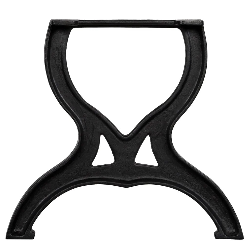Supports de Table Basse en Fonte pour Meuble DIY Style Industriel X - 5