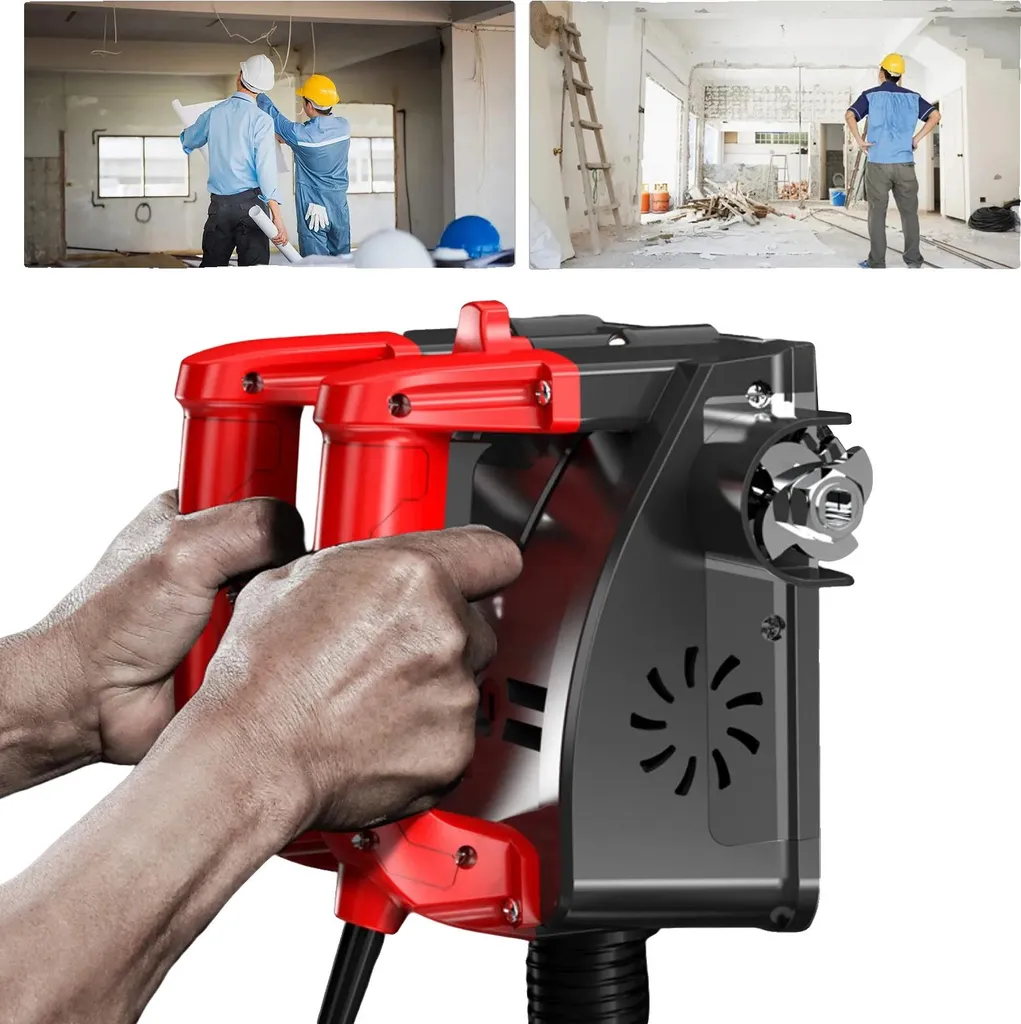 Fraiseuse murale 1200W largeur 160mm pour rénovation et décapage mural