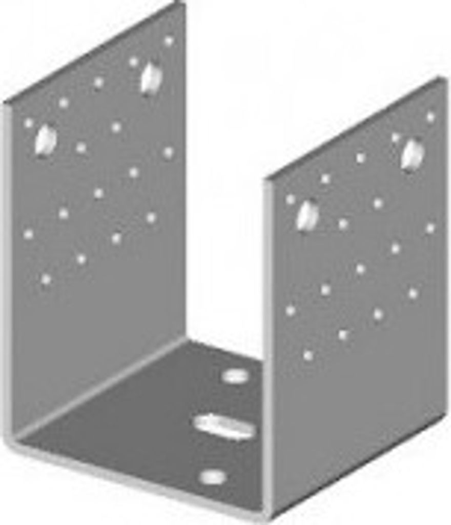 Verankerungselement mit Löchern 12-62/120x100 ZB - BV/KP, Größe 120x100, weißes Zink - Packung 1 St.