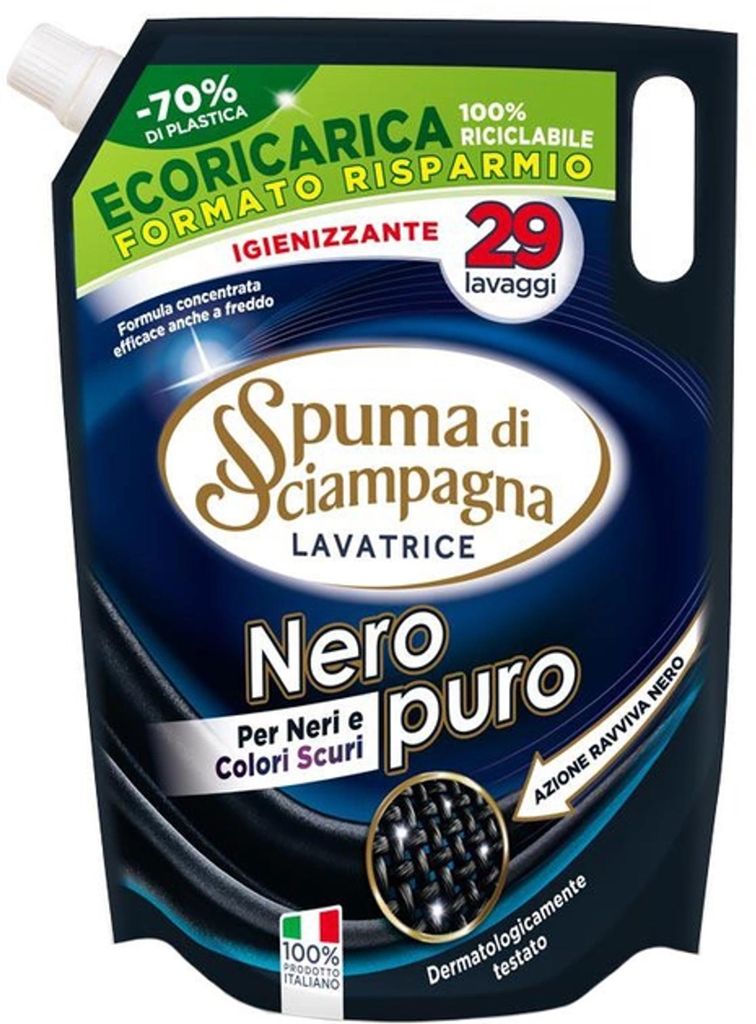 Lessive liquide Lavatrice Liquido Sacco Nero, 29 lavages, Image du produit 