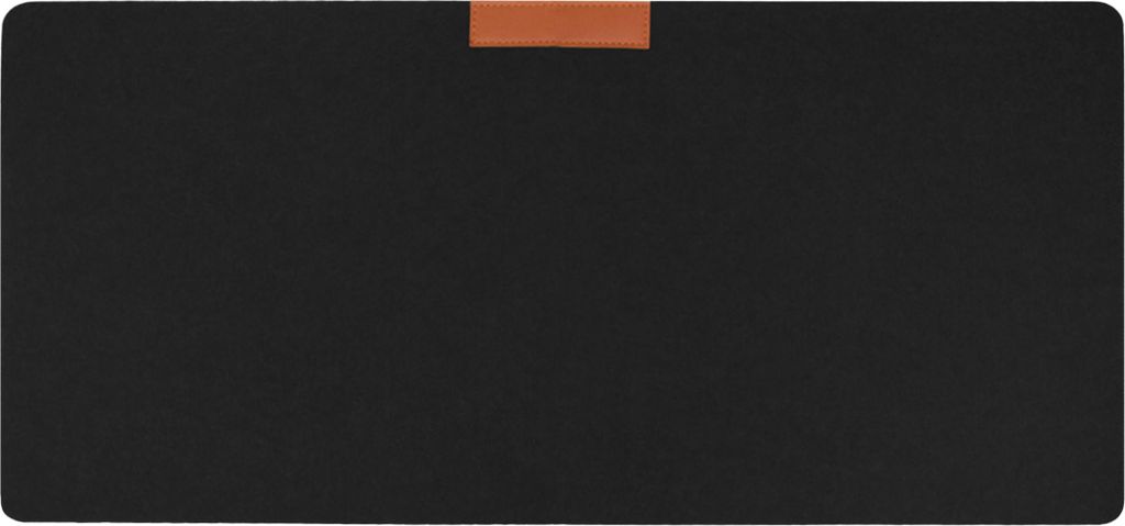 QUVIO Schreibtischunterlage - Büroorganizer - Schreibtischzubehör - Filz - 70 x 33 (lxw) cm - Schwarz