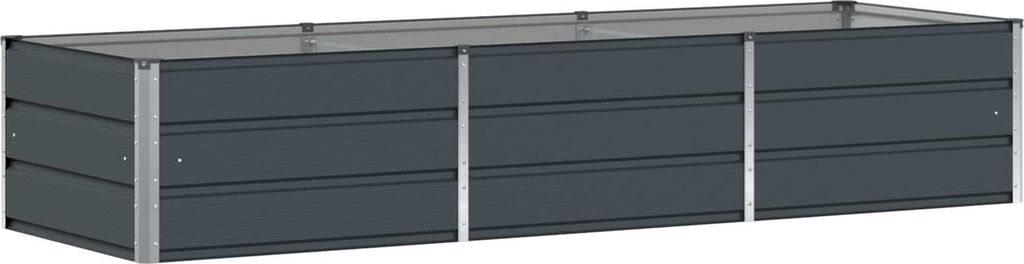 Donica Antracyt 240 x 80 x 45 cm Stal Zdjęcie produktu 