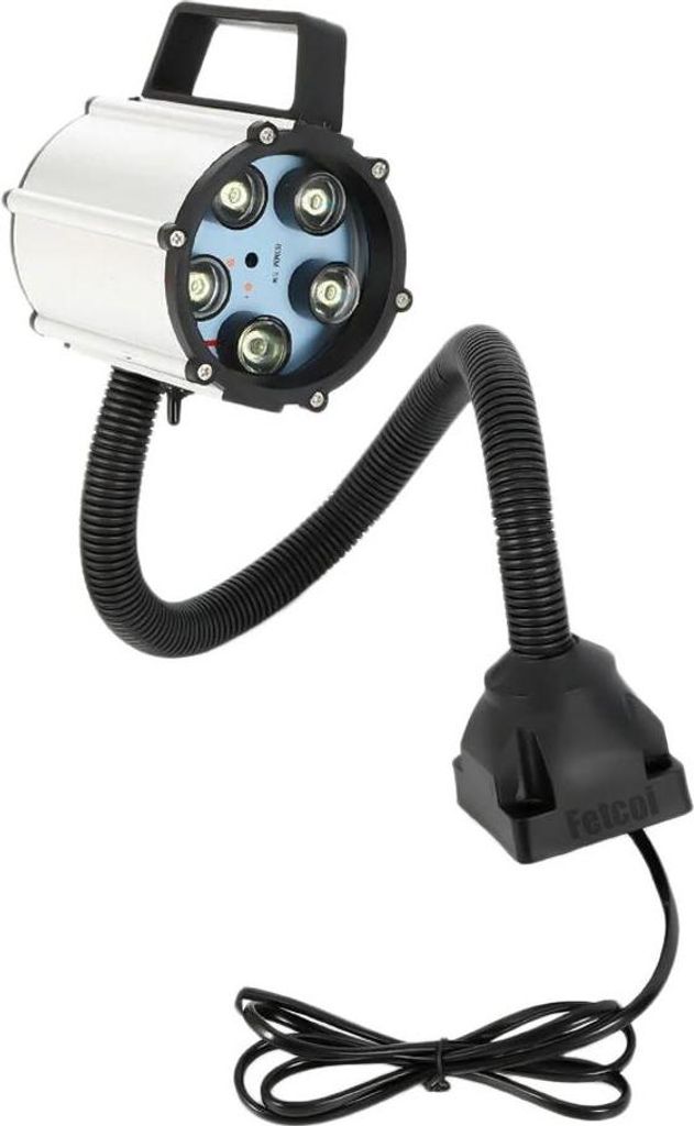 LED CNC Maschinenleuchte - Arbeitslampe - Flexibler Arm - 5 W - 110–220 V - 50 cm - 5500–6500 K - Wasserdicht - Weiß