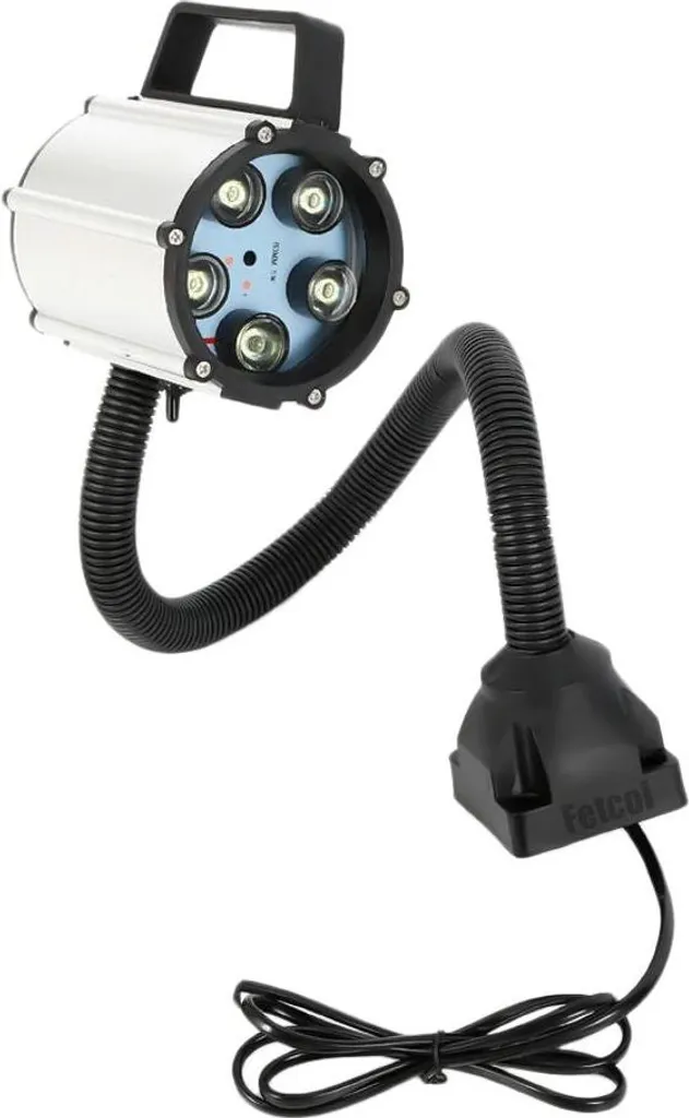 Lampe de machine CNC LED 5W étanche avec bras flexible de 50 cm blanc