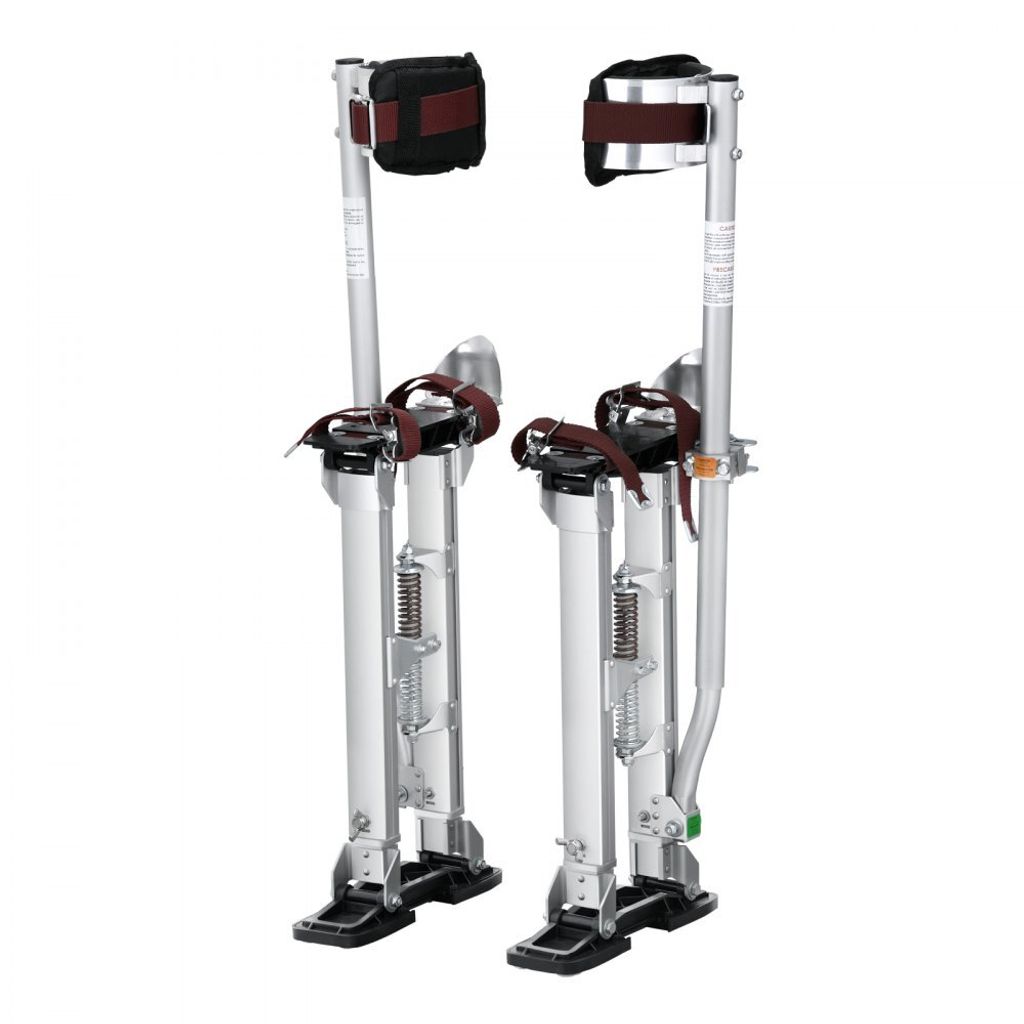 Arbeitsstelzen - Trockenbau - Höhenverstellbar - Aluminium - 103 kg Tragfähigkeit - Malerstelzen - Fußgröße 27-29 cm