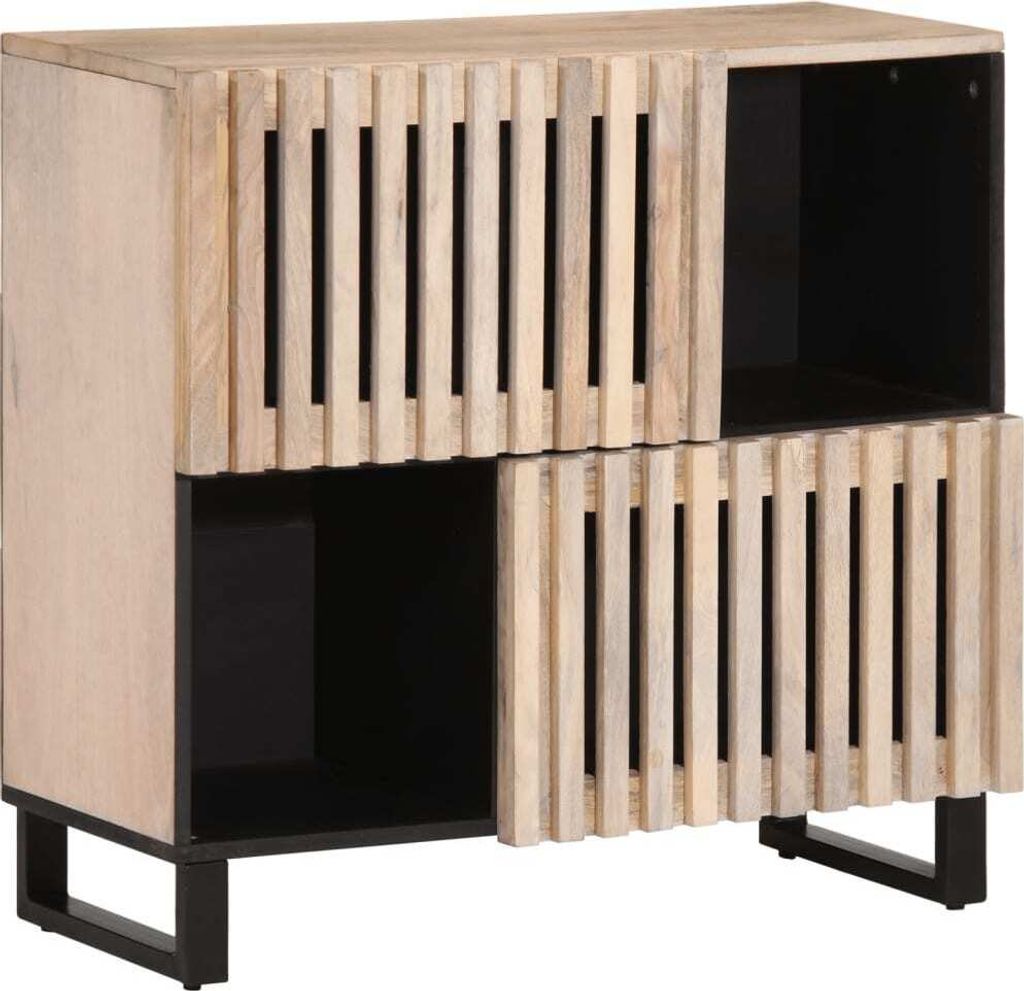 Sideboard 80x34x75 cm Massivholz Mango