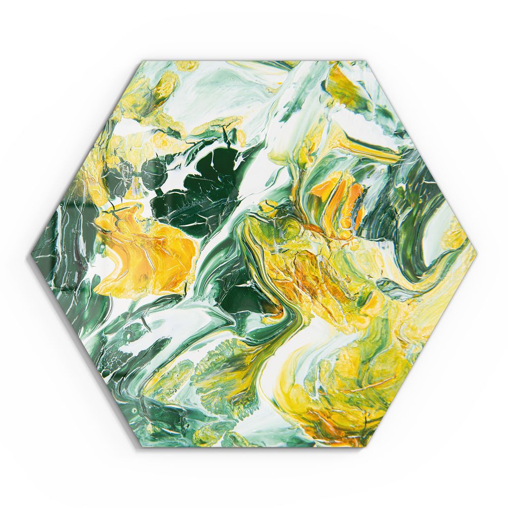 DEQORI Glasbild Echtglas 40x35 cm 'Natürliche Harmonie' Wandbild Bild modern Deko