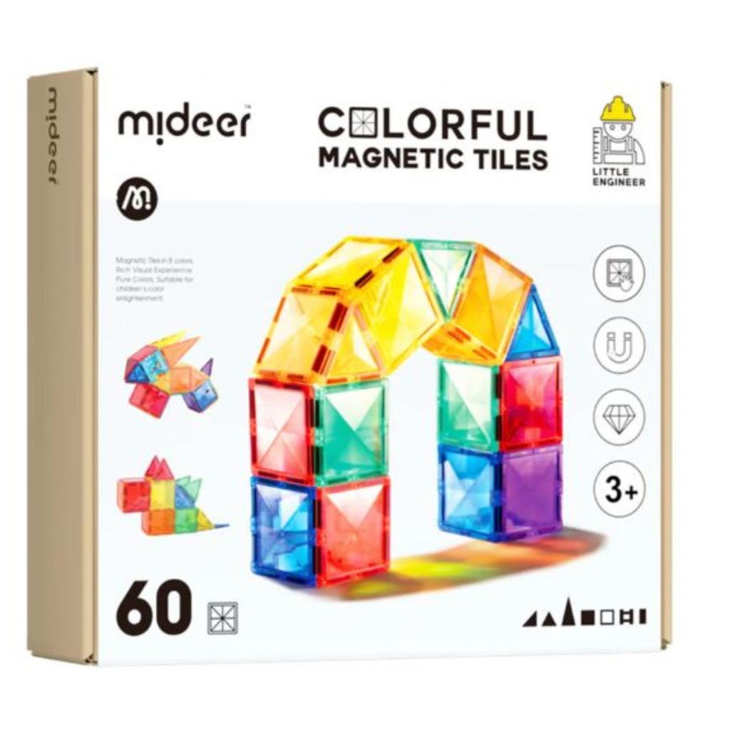 Mideer Farebná magnetická stavebnica 60ks Obrázok produktu 