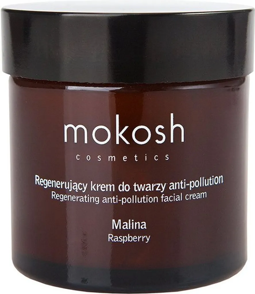 Crème Antipollution Visage Framboise Mokosh - Régénération et Éclat 60ml