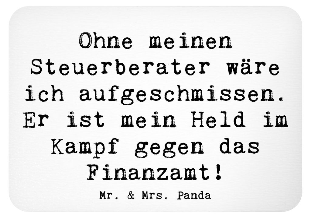 Mr. & Mrs. Panda magnet Spruch Steuerberater Held - Weiß - Geschenk, whiteboardmagnet, Steuergesetze, zettelhalter, kreative Geschenke, haftmagnet...