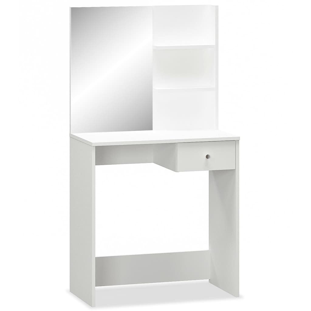 vidaXL Toaletní stolek Dřevěný materiál 75x40x141 cm Bílý Obrázek produktu 
