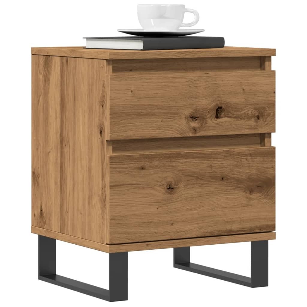 vidaXL Table de nuit Artisan-Chêne 40x35x50 cm Bois Image du produit 