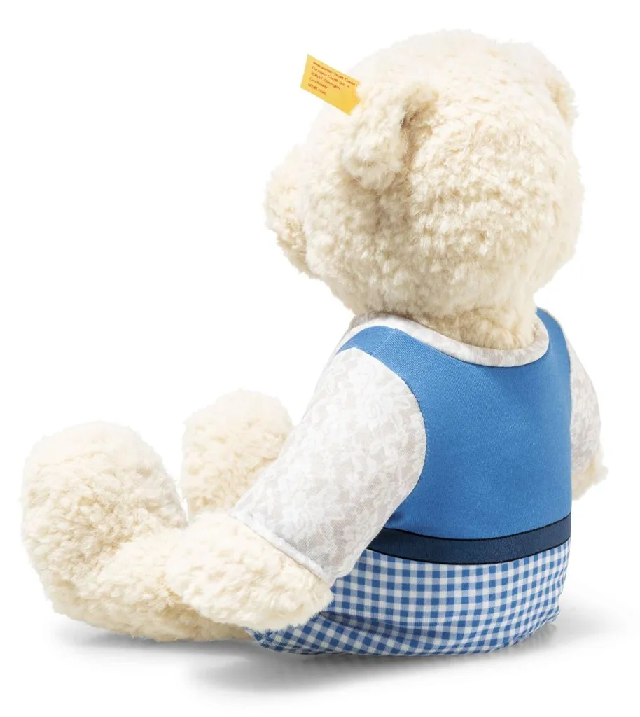 Cadeau de Naissance : Ours Steiff Mila 30 cm avec Tenue de Fête