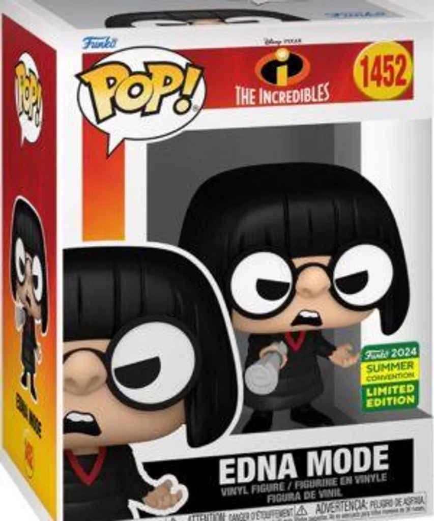 Funko POP Edna Mode 1452 Édition Limitée Summer Convention 2024 Pixar Pop