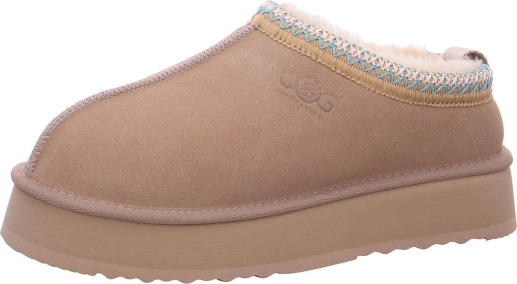 OOG Damen Hausschuh in Beige, Größe 40