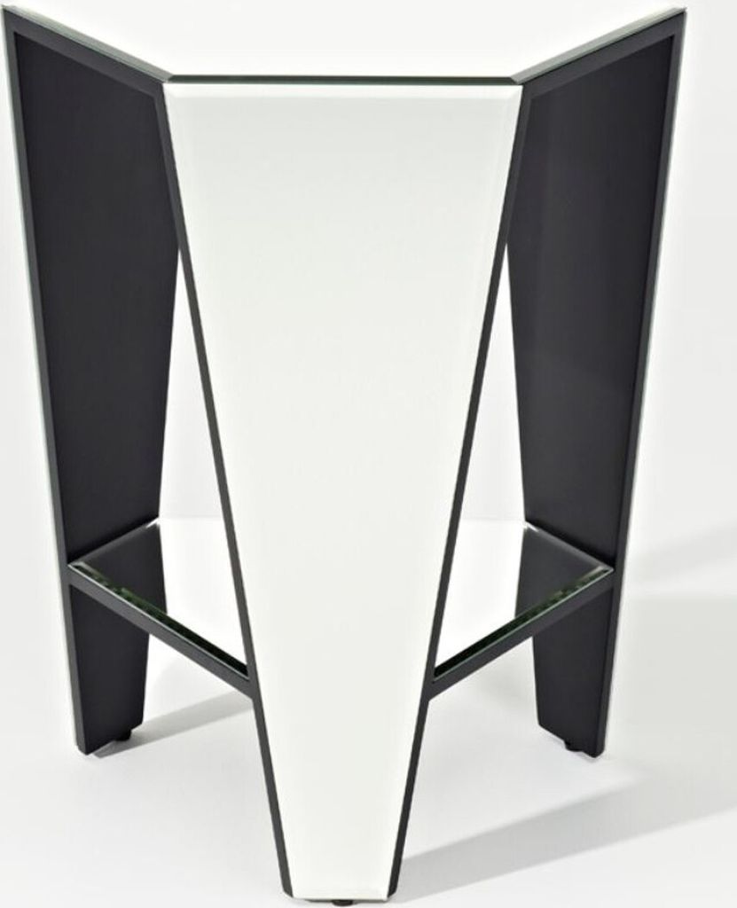 Casa Padrino Luxus Spiegelglas Beistelltisch 45 x 40 x H. 56 cm - Designermöbel