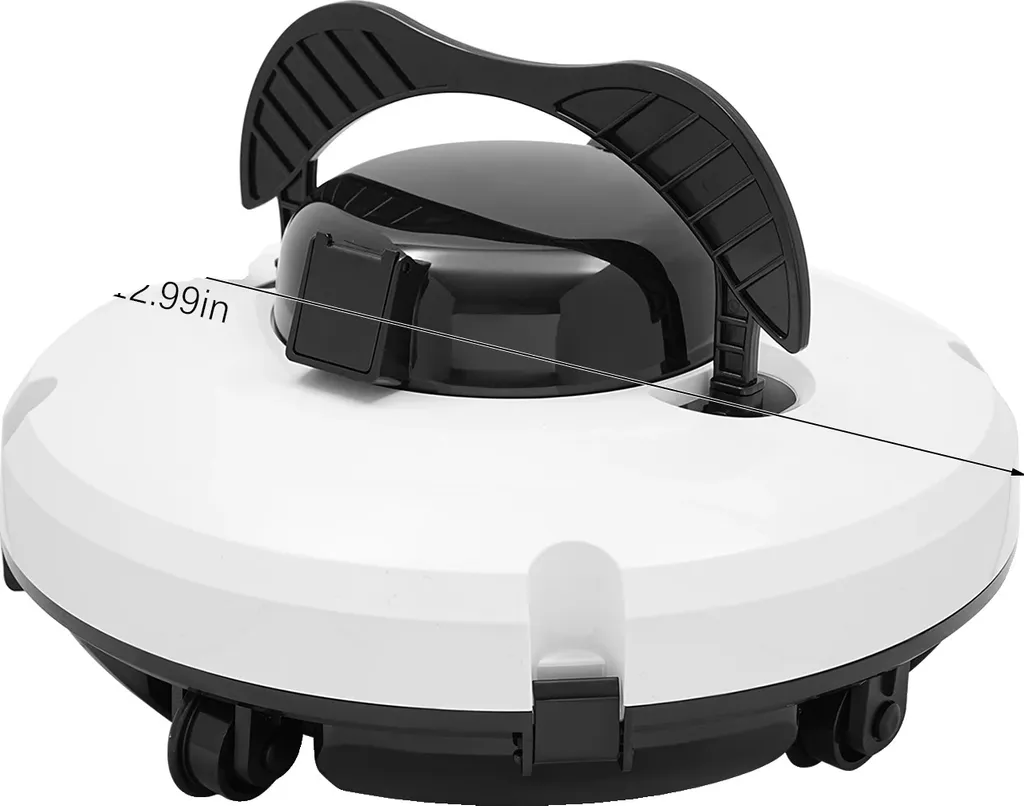 Robot de piscine sans fil blanc à aspiration cyclonique puissante - 2024