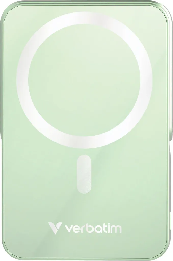 Verbatim Power Bank Magnétique 10000mAh Vert Charge Rapide PD 22W